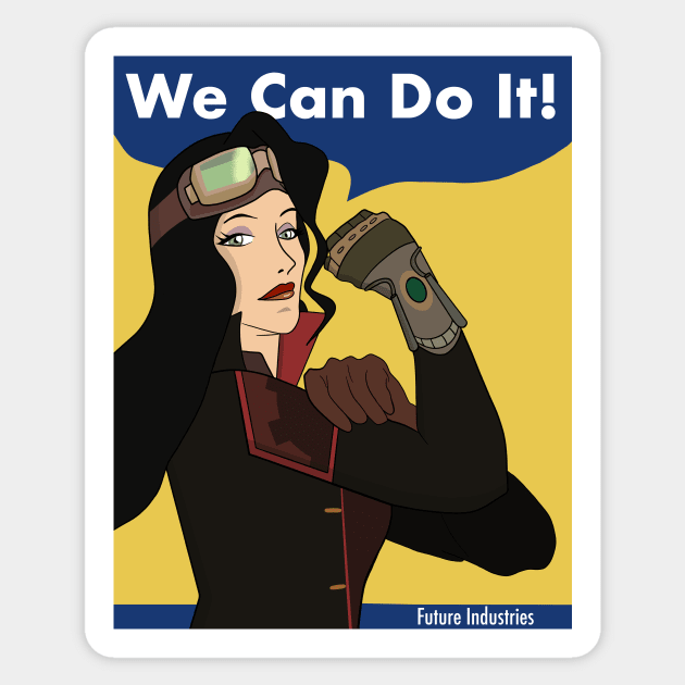 Asami “We Can Do It” Sticker by quirkyandkind